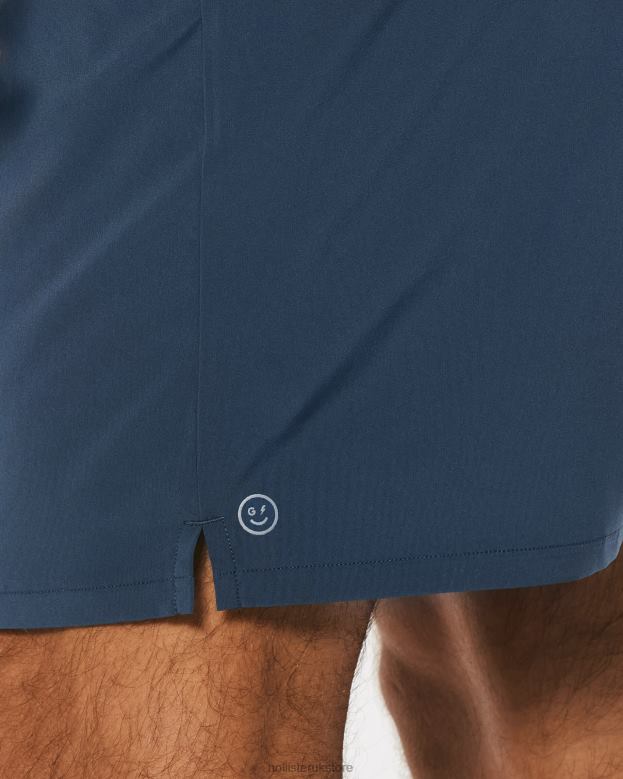 Bottoms Hollister Men Gilly Hicks Active Shorts 7\\ 488201255 Navy
